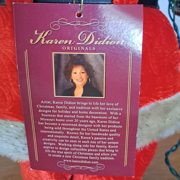 Festive Santa Claus Holiday Figurine in Red - Picture 12 of 16